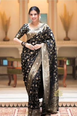Banarsi Soft Silk Saree with Blouse