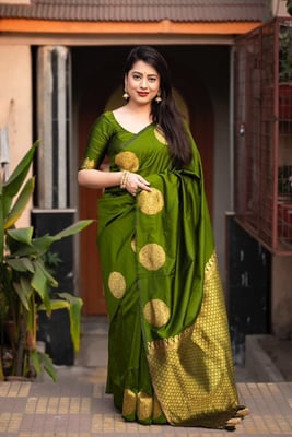 Party wear Banarasi Soft Silk  Jacquard Saree