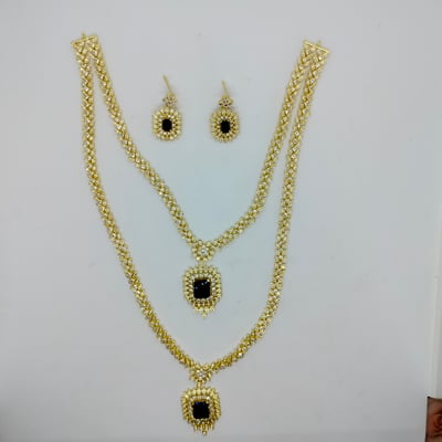 jewelry set gold-plated necklace and earring set 