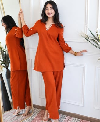 Beautiful Pure Cotton Co-ord Set for Women