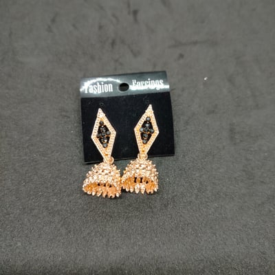 Gold-Plated Beads Beaded Danglers