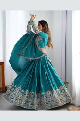 buy latest pure silk lehenga choli for women.
