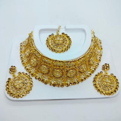  Buy traditional gold-plated choker necklace, 