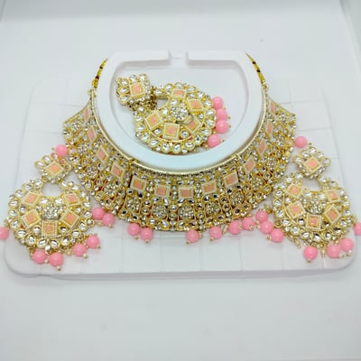 Gold Plated thai stone Jewellery Necklace Set