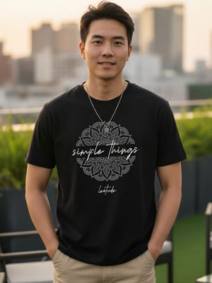 Leotude Men Graphic Printed Round Neck T-shirt