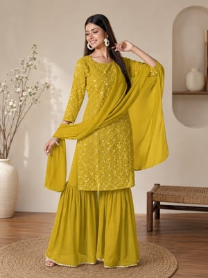 Sitara Glam Mirror Sharara Set