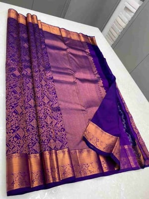 Designer Banarasi Silk Saree with Blouse Pieces