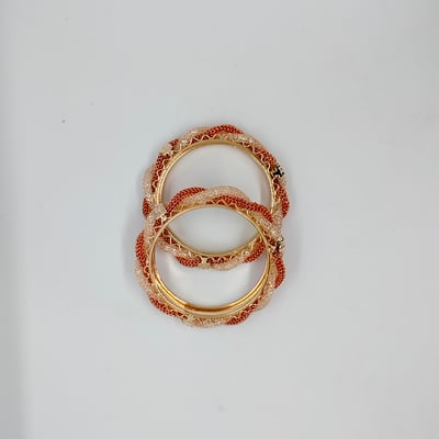 Sukkhi Gold Red And Green Bangle Jewellery Set 