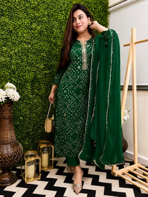 Women's Ethnic Motifs Printed Kurta with Pant & Dupatta