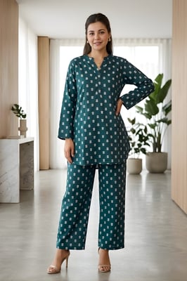 Beautiful Prints Pure Cotton Co-ord Set for Women