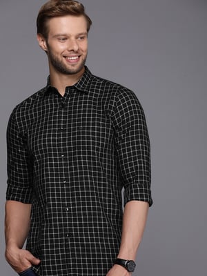 Allen Solly Modern Slim Fit Pure Cotton Checked Casual Shirt