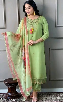 Kurta Pant Dupatta Set for Women