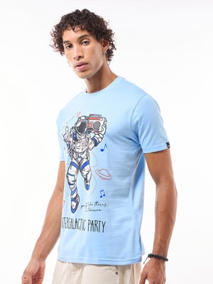 Bewakoof Men Graphic Printed Round Neck Pure Cotton T-shirt
