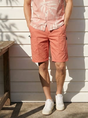 Mast & Harbour Men Pure Cotton Relaxed Fit Cargo Shorts