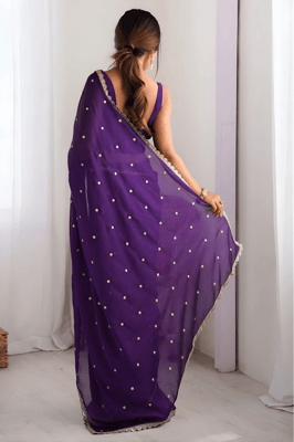 Women’s Georgette Saree with Blouse Piece