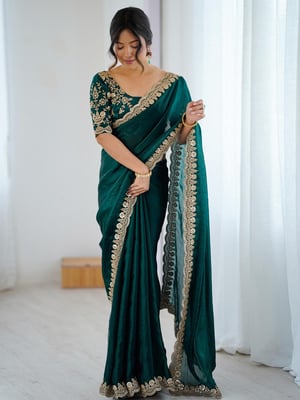 Embroidered Bollywood Jimmy Jimmy Saree