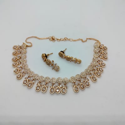 style,artificial jewellery set & matching arrings.