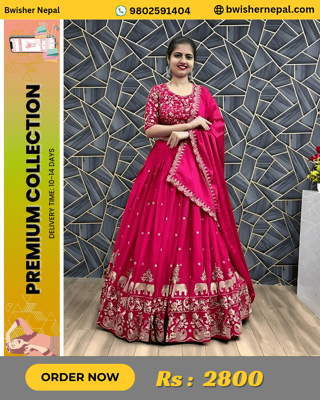 Traditional Elephant Design Lehenga Choli For Women 