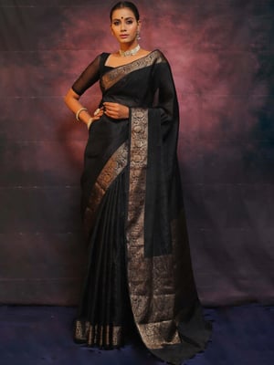 BLACK Banarasi Saree