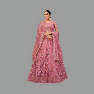 Designer Embroidered Ethnic Chain Work Lehenga choli with dupptta for girl's and women's || Traditional Chain Work Lehenga for girl's and women's ||